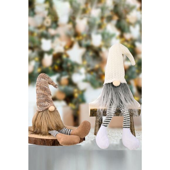 2-Pack Christmas Striped Faceless Gnomes - Picture 3 of 8